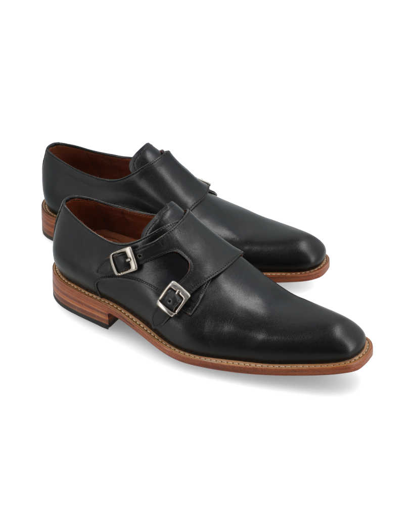 Benevento – zapato de cuero con hebillas para hombre – Vincenzo Di Napoli