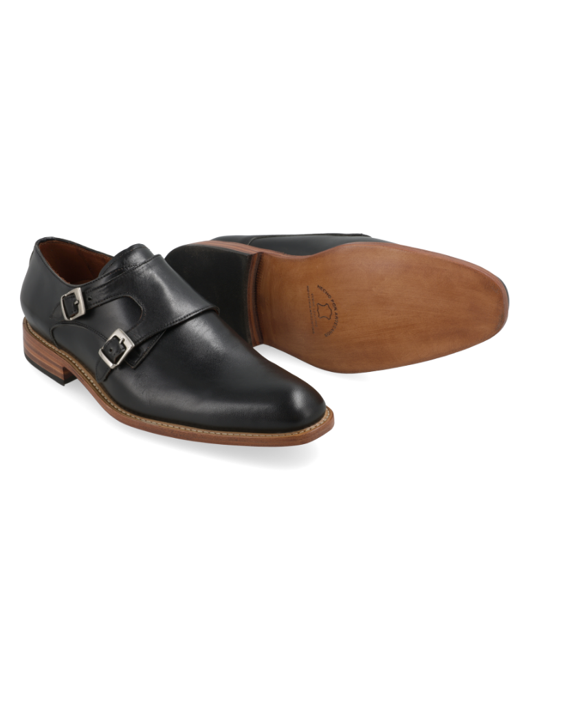 Benevento – zapato de cuero con hebillas para hombre – Vincenzo Di Napoli