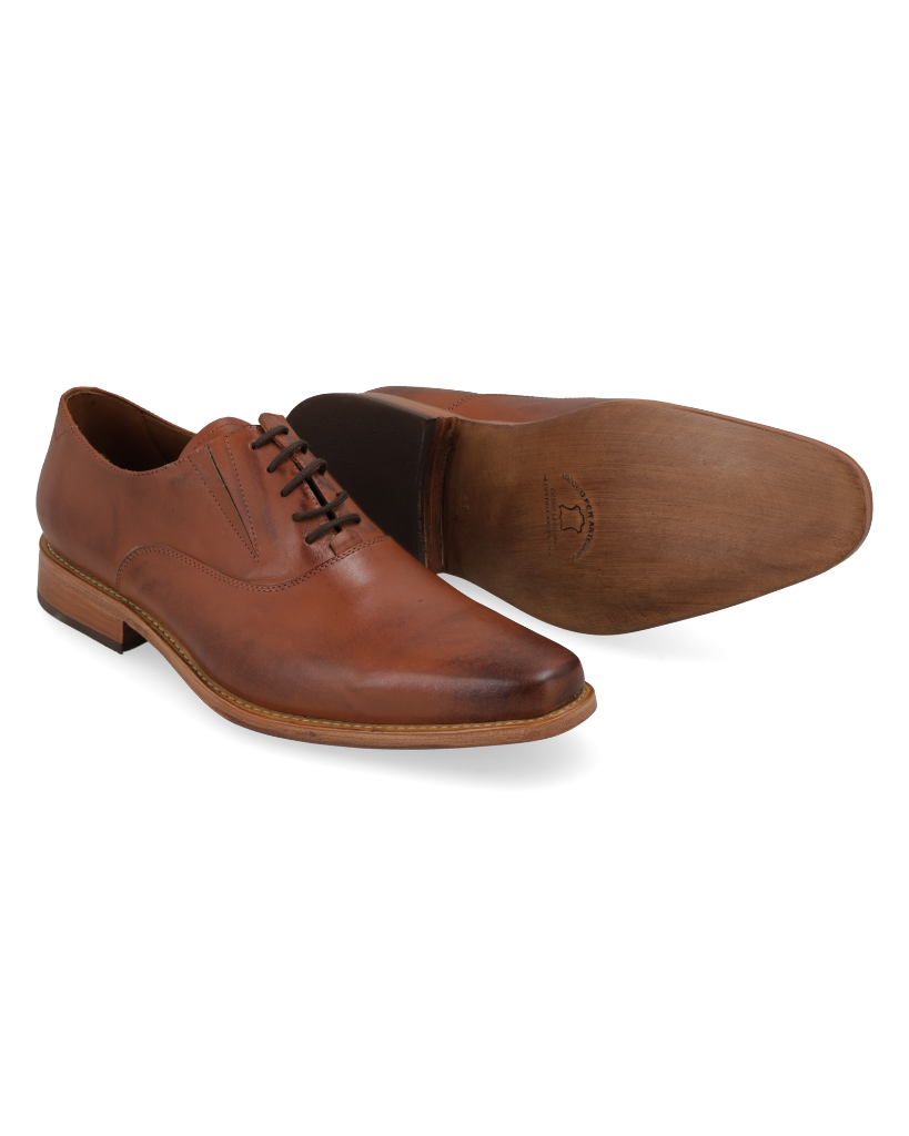 Scanno Marrone – zapato de cuero marrón para hombre – Vincenzo Di Napoli