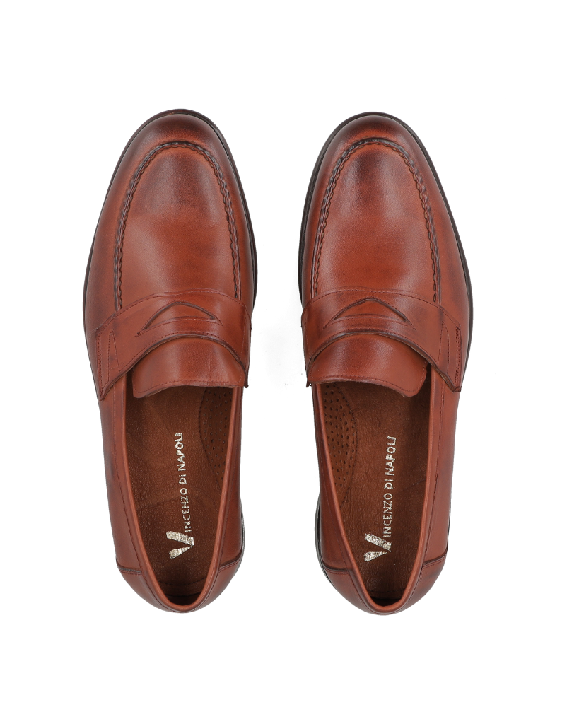 Sicilia Marrone – zapato de vestir de cuero marrón para hombre – Vincenzo Di Napoli
