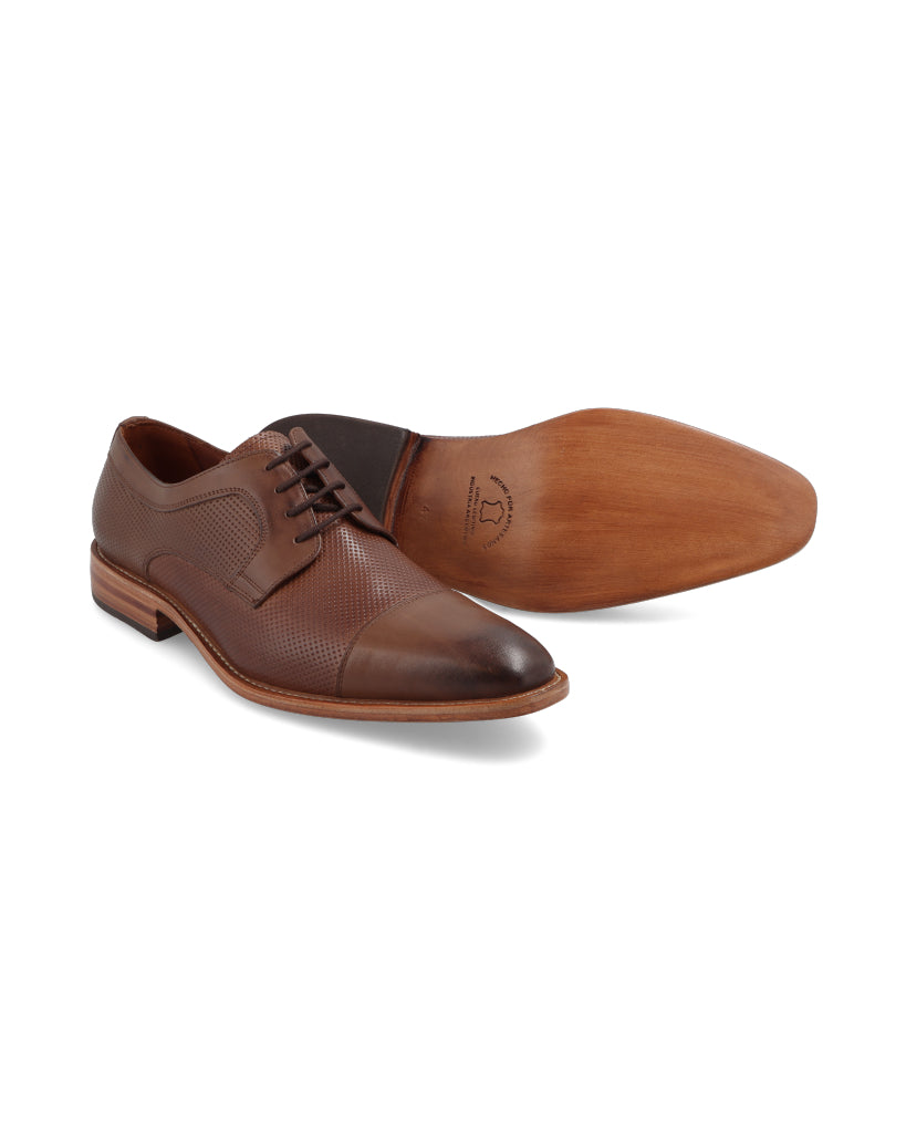 Sorrento Marrone – zapato de vestir de cuero marrón para hombre – Vincenzo Di Napoli