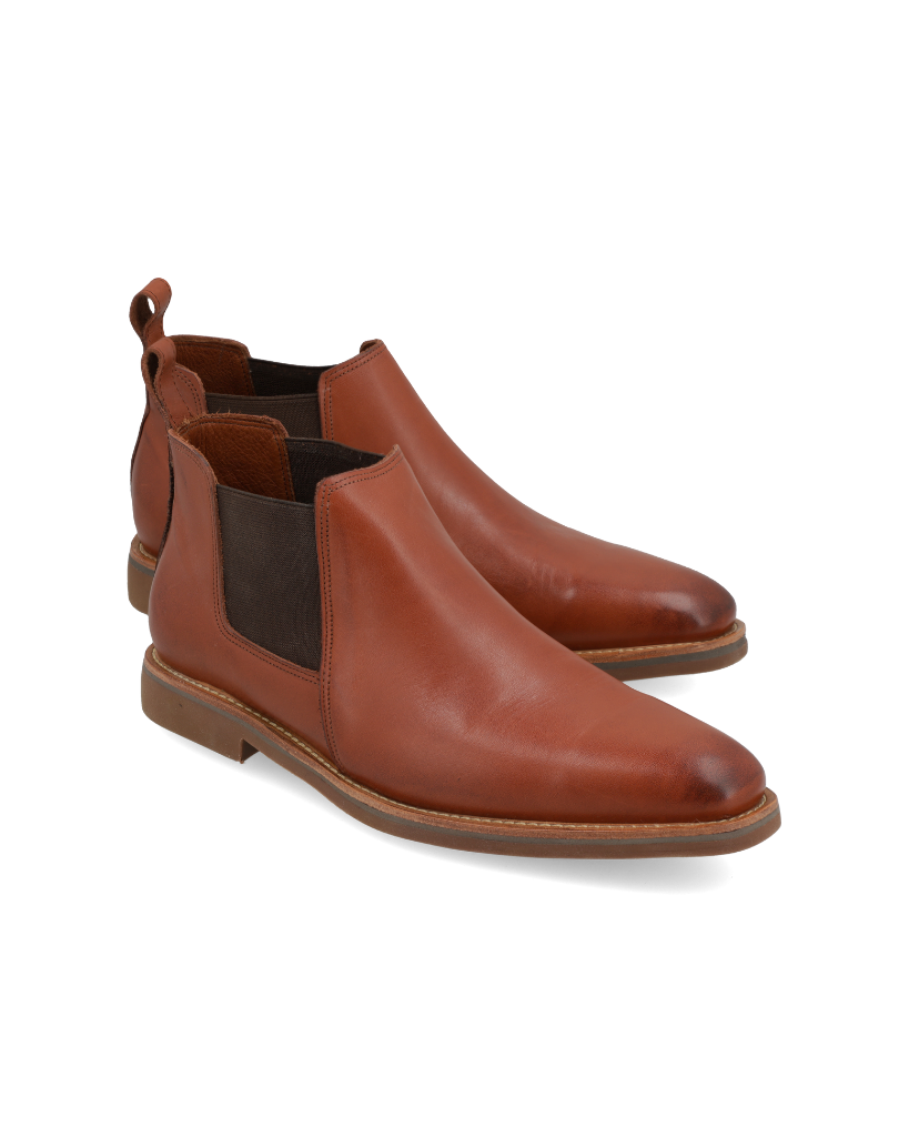 Francesco Whisky – botín Chelsea de cuero para hombre – Vincenzo Di Napoli