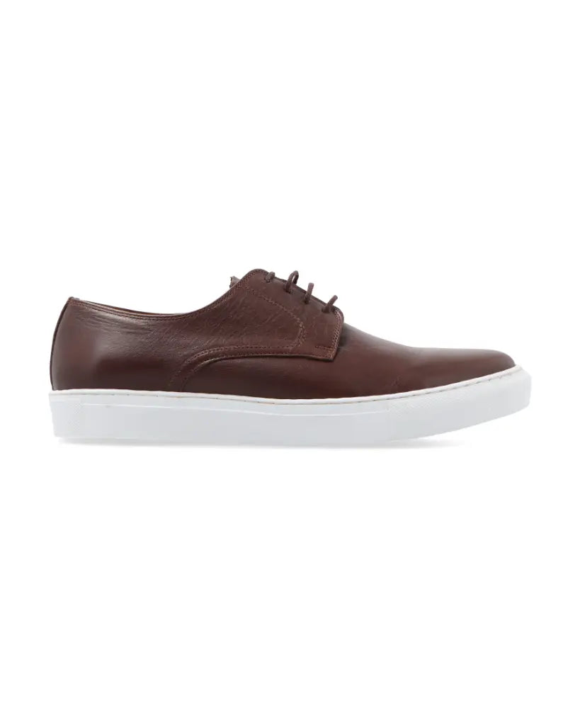 Furore Marrone – zapatilla de cuero marrón para hombre – Vincenzo Di Napoli