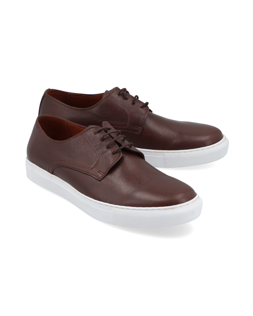 Furore Marrone – zapatilla de cuero marrón para hombre – Vincenzo Di Napoli