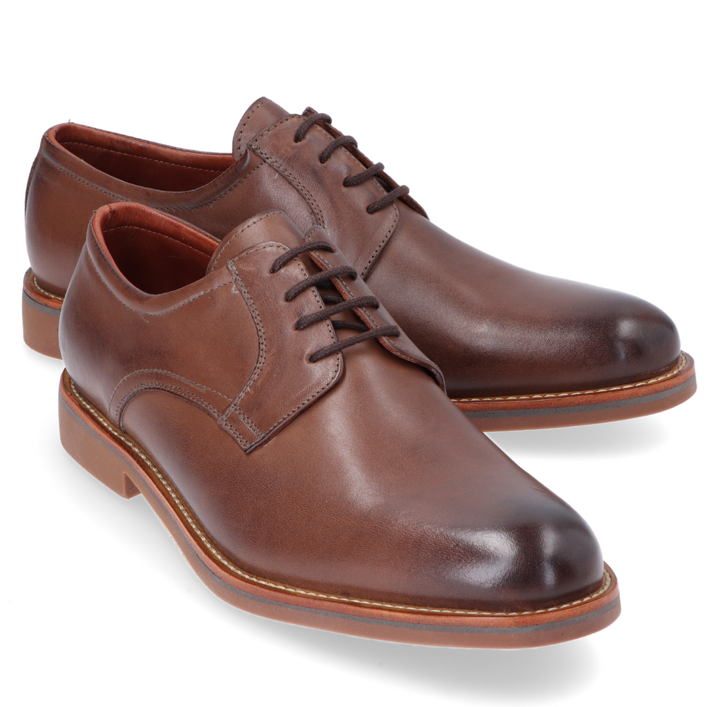 Ferrara Marrone – zapato de vestir de cuero marrón para hombre – Vincenzo Di Napoli
