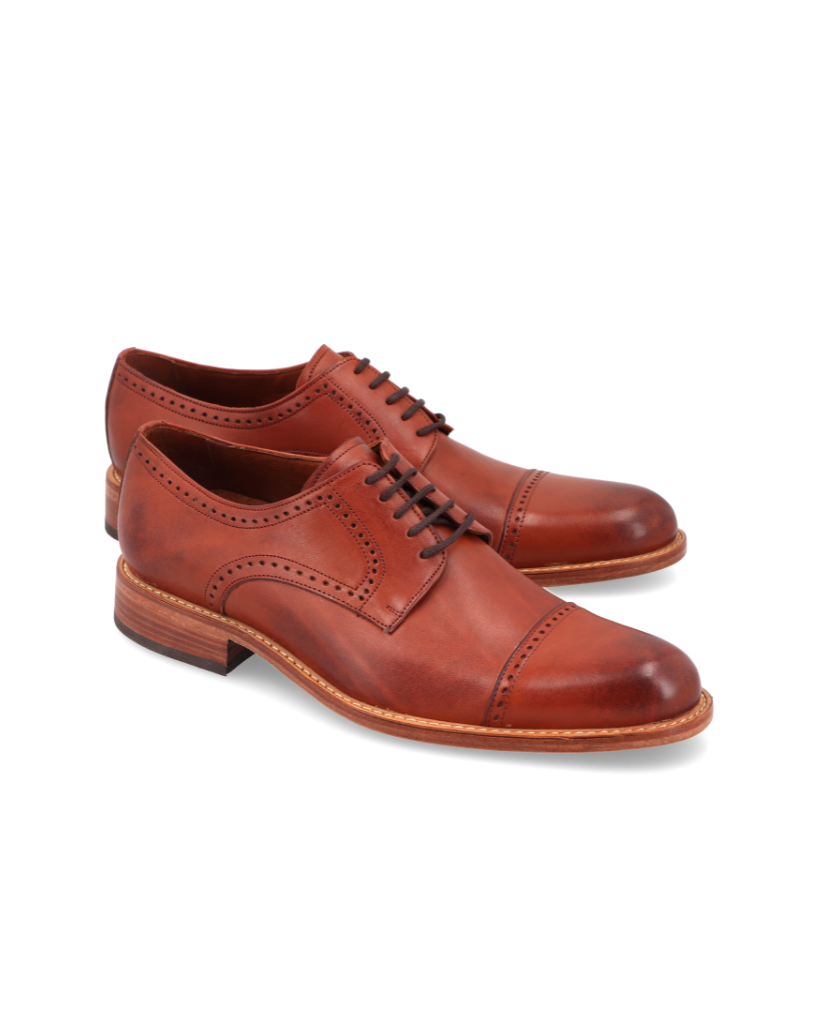 Bellagio Marrone – zapato de vestir de cuero marrón para hombre – Vincenzo Di Napoli