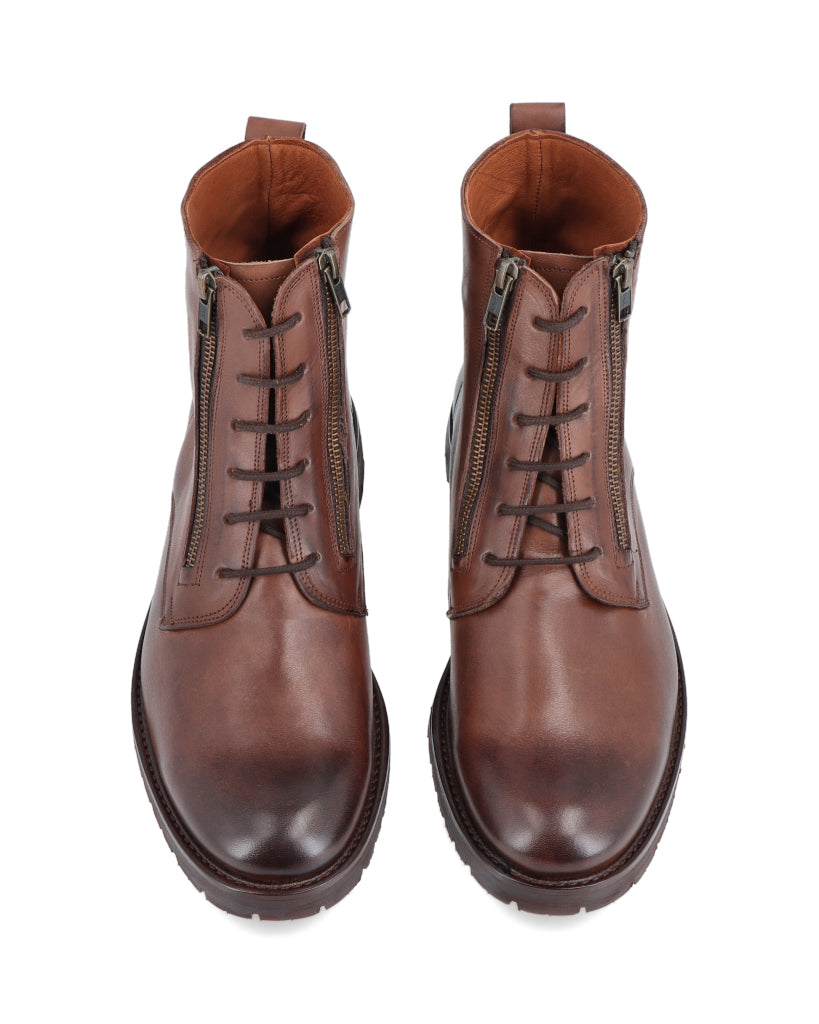 Ravena Marrone de cuero para hombre - marrón - vista posterior