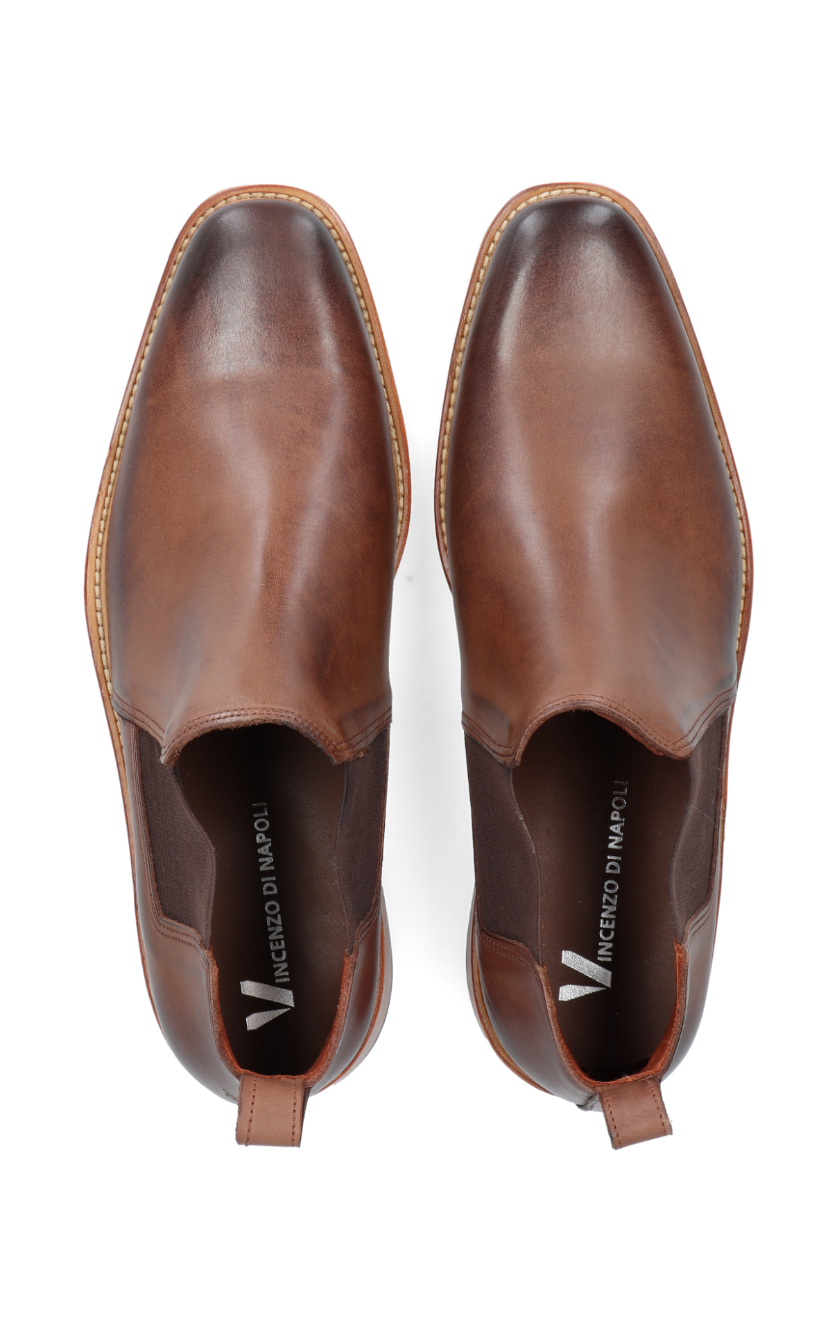 Francesco Marrone de cuero para hombre - marrón - vista posterior