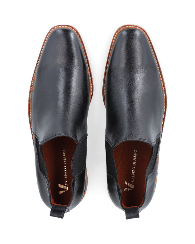 Francesco – botín Chelsea de cuero para hombre – Vincenzo Di Napoli