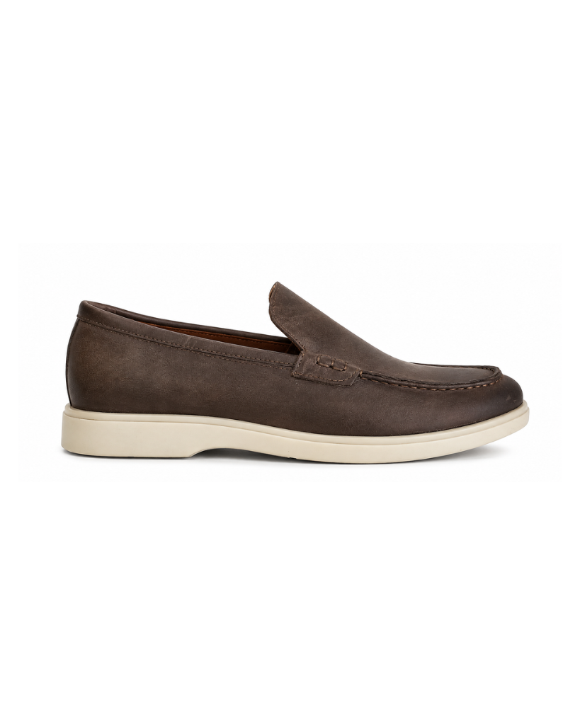 Nautico Marrone – náutico de cuero marrón para hombre – Vincenzo Di Napoli